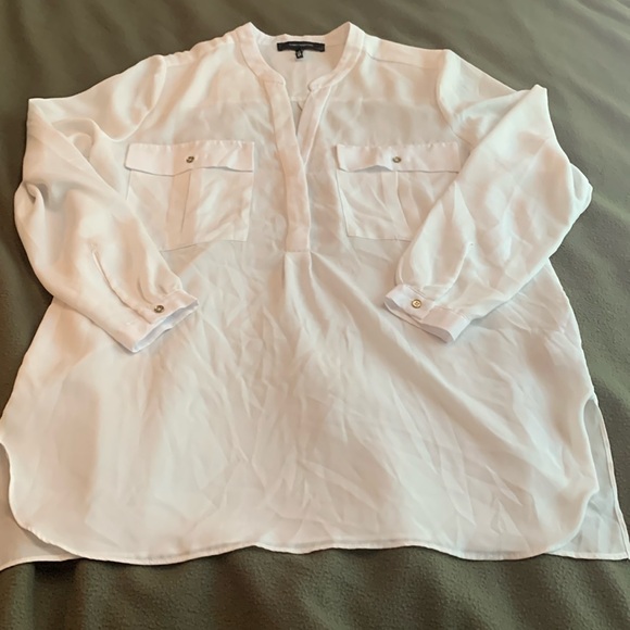 Robert Rodriguez Tops - Robert Rodriguez white, sheer tunic. Long sleeve. Size medium